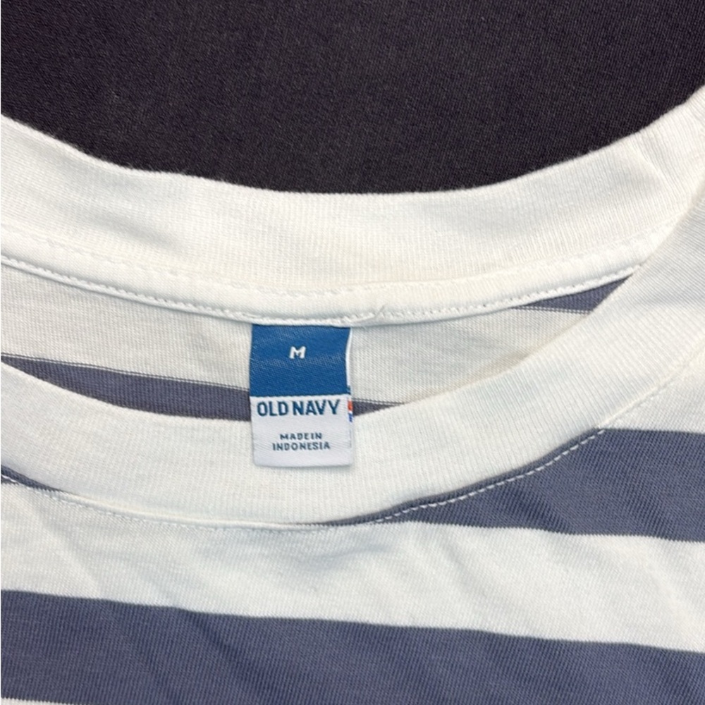 Old Navy Blue and White Short Sleeve Tees